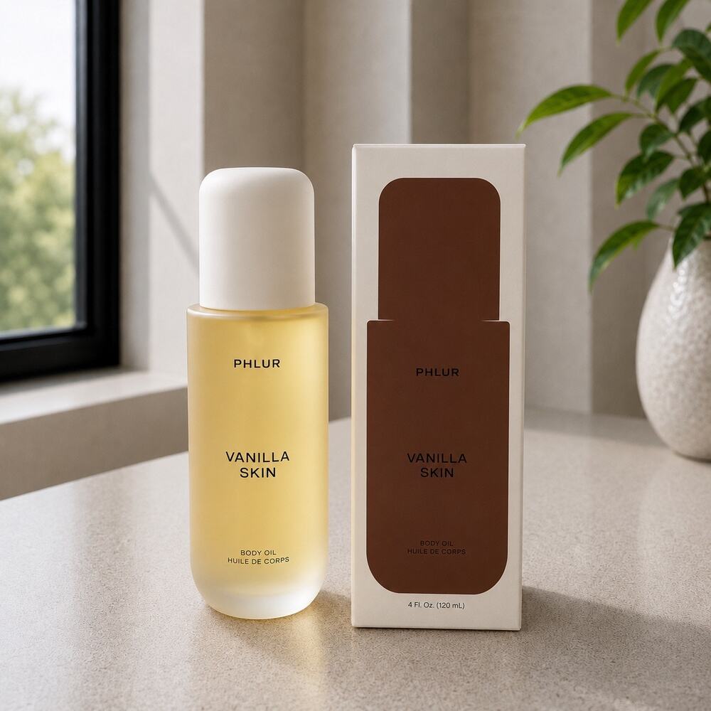 $45 Phlur Vanilla Skin Body Oil 120mL New in Box Full Size